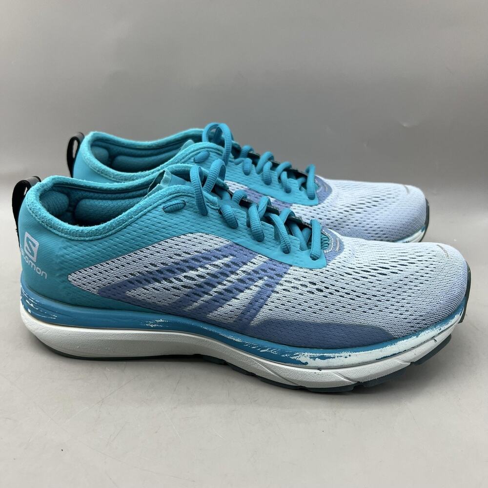 Salomon Sonic RA 2 Running Shoes Women Size 9 Blue Mesh Comfort Cushion Sneakers